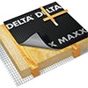 DELTA-MAXX Х, диффузионная мембрана экстремальной прочности 500 Н/5 см, с двумя зонами  проклейки и адсорбционным слоем, Sd=0,15 м, 210 гр./м.кв., 1,5 х 50 м., 75 м.кв.